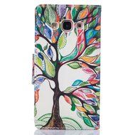Galaxy J3 Pro Case,Galaxy J3 Pro Cover,ikasus Colorful Painted PU Leather Flip Wallet Pouch Stand Credit Card... N28
