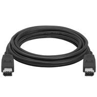 Cmple - IEEE-1394 FireWire iLink DV Cable 6P-6P M/M -15ft (BLACK) N7
