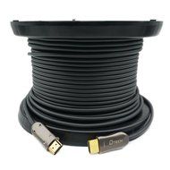 DTECH Ultra Slim 200 Feet Fiber Optic HDMI 2.0 Cable 4K at 60Hz and 18Gbps Pro Series for In-wall Installation N4