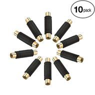 Aurum Cables High Quality 3 Pack RCA Female to Female Coupler Jack Adapter N5