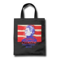 Polyester Hillary Clinton 2016 Poster Tote Bag