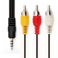 4ft 1.2m RCA Male to 3.5mm Male Jack Composite Audio Video A/V Cable for MX MXQ M8 EKB311B cs918 AV port Android...