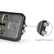 Bestten 10 Outlet All-In-One Surge Protector Power Center with 2 USB Ports (3.1A Total) and Phone / Ethernet /... N14