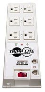 Tripp Lite 8 Outlet Surge Protector Power Strip, 8ft Cord, &amp; $35K INSURANCE (SK6-6) N3