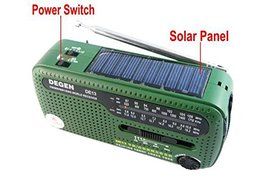 XHD&reg; DEGEN DE13 FM AM SW Crank Dynamo Solar Power Emergency Radio A0798A World Receiver N5