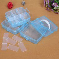 Storage Organizer, Creazy Clear Plastic Craft Beads Jewellery Storage Organizer Tool Box Case (White) N3
