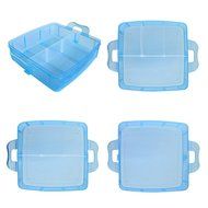 Storage Organizer, Creazy Clear Plastic Craft Beads Jewellery Storage Organizer Tool Box Case (White) N4
