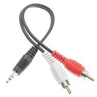 cable 3.5mm Stereo to Dual RCA Audio Adapter Cable, 3.5mm Male to Dual RCA Male, Red/White (30S1-01160)