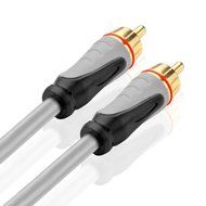 TNP Premium Subwoofer S/PDIF Audio Digital Coaxial RCA Composite Video Cable (25 Feet) - Gold Plated Dual Shielded... N3