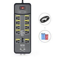 Bestten 10 Outlet All-In-One Surge Protector Power Center with 2 USB Ports (3.1A Total) and Phone / Ethernet /... N16