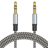 SoundPie 3.5mm Nylon Braid Contrast Color ShoeLace Auxiliary Audio Cable (5ft / 1.5m) AUX Cable for Headphones... N34
