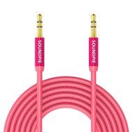 SoundPie 3.5mm Nylon Braid Contrast Color ShoeLace Auxiliary Audio Cable (5ft / 1.5m) AUX Cable for Headphones... N40