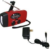 Ambient Weather WR-089-AC Emergency Solar Hand Crank AM/FM/NOAA Weather Radio, Flashlight, Smart Phone Charger...