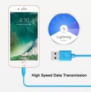 Nikolable iPhone cable 2pcs Lightning to USB Cable, 10ft Charging and Syncing Cable for iPhone, iPhone 7 7Plus... N14