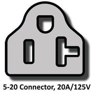 NEMA 5-20 Extension Power Cord - 6 Foot, 20 Amps/125V, 12 AWG - Iron Box # IBX-1010-06 N2