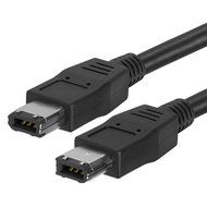 Cmple - IEEE-1394 FireWire iLink DV Cable 6P-6P M/M -15ft (BLACK) N9