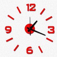 MuLuo Four colors DIY Numbers Wall Clock Acrylic Mirror Wall Stickers Watches Home Decor Clock light purple N5