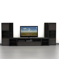 Sereni-T CD/DVD Towers (2) 211006 from Nexera, Black N9