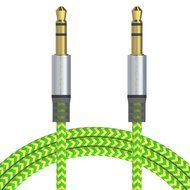 SoundPie 3.5mm Nylon Braid Contrast Color ShoeLace Auxiliary Audio Cable (5ft / 1.5m) AUX Cable for Headphones... N41