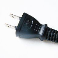 1ft short US power extension cable cord US AC 2-Prong male/female power cable