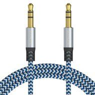 SoundPie 3.5mm Nylon Braid Contrast Color ShoeLace Auxiliary Audio Cable (5ft / 1.5m) AUX Cable for Headphones... N44