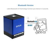 ONVO AJ-66 Blue Portable Wireless Bluetooth 4.0 Speaker Powerful Sound for Apple Devices &amp; Smartphones N7