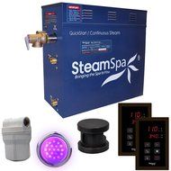 Steam Spa RYT1200CH Royal 12 KW Quick Start Acu-Steam Bath Generator Package, Chrome N6