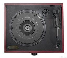 3-SPEED 33/45/78 WOODEN CASE TURNTABLE RECORD PLAYER w/ USB-to-PC / VINYL-to-MP3 N5