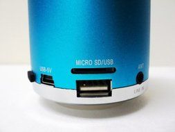 Mini Portable Speaker 3 horses MN 02 with FM (Light Blue) N3