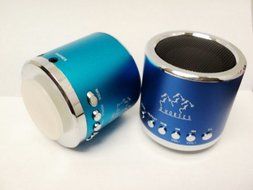 Mini Portable Speaker 3 horses MN 02 with FM (Light Blue) N4