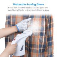 TaoTronics Garment Steamer, 2 Set of Upgraded 200ml Large Capacity Handheld Fabric Steamer for Clothes with Protective... N6