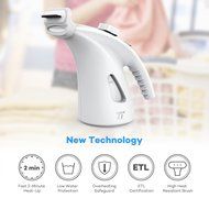 TaoTronics Garment Steamer, 2 Set of Upgraded 200ml Large Capacity Handheld Fabric Steamer for Clothes with Protective... N8