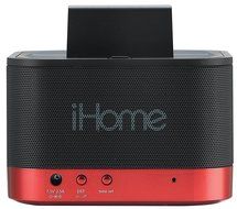 iHome (iK50) SMARTDESIGN Space Saver FM Stereo Alarm Clock and Charger Dock Station for Kindle Fire&reg; N5