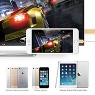 FST High-Speed HDMI Cable, 64Ft MHL to HDMI 1080p HDTv Adapter Cable for iPhone 5S 5 SE 6 Plus 6S Plus iPad Air... N25