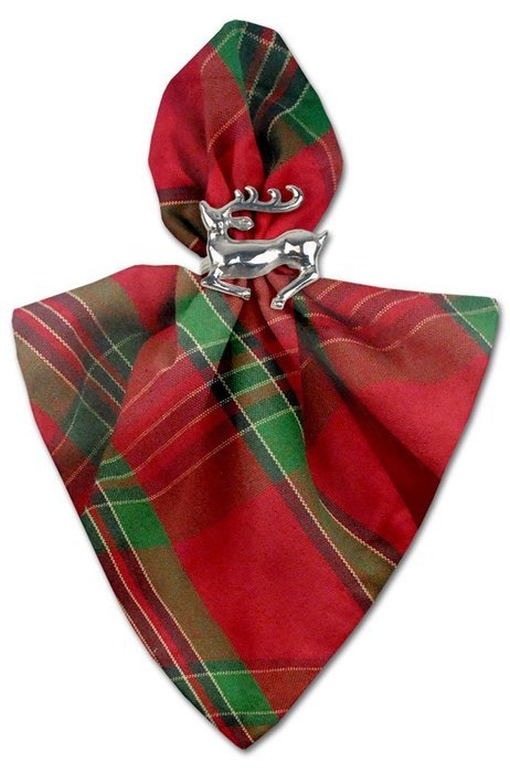 DII Christmas Holiday Holly Jolly Plaid Napkin, Set of 6 N66