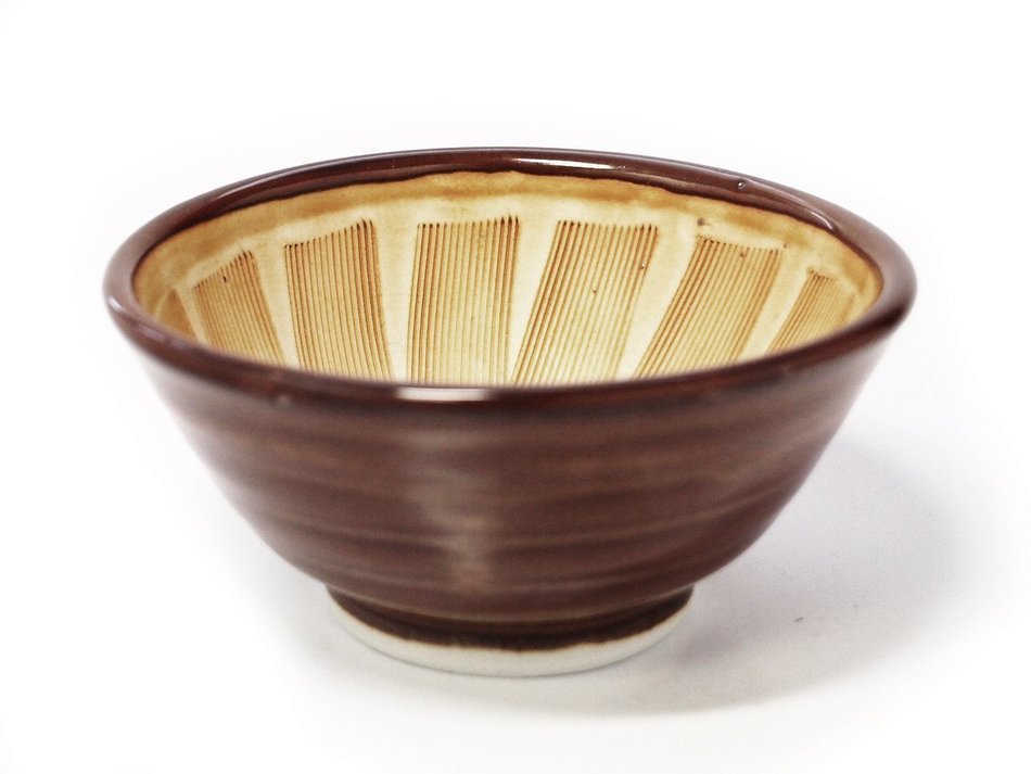 SOTOSABI-SURIBACHI 4.7inches Small Bowl Japanese original Porcelain
