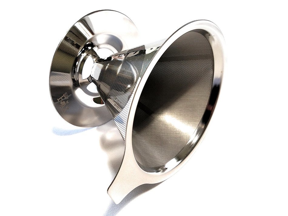 Pour Over Coffee Cone by Silly Fox. The Permanent Reusable Paperless Coffee Filter. Made of Double Mesh Stainless... N2