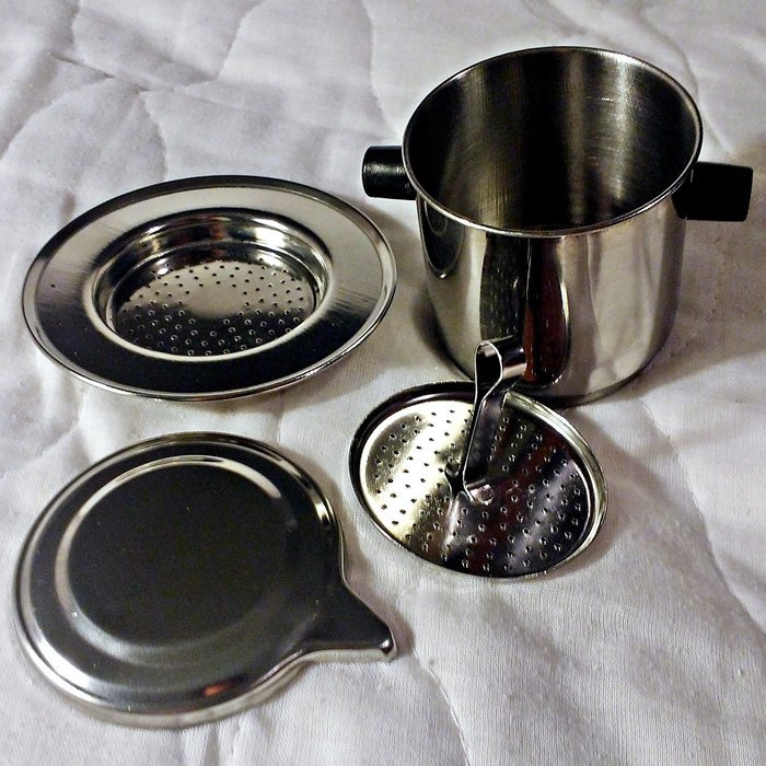 Vietnamese Coffee Filter Set, Slow Drip Infuser, Single Serving, Stainless Steel