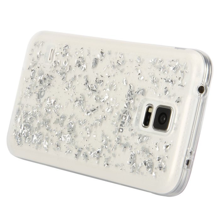Galaxy S5 Neo Case,Galaxy S5 Case,ikasus Ultra Thin Clear Crystal Bling Shiny Giltter Rhinestone Clear Rubber... N28