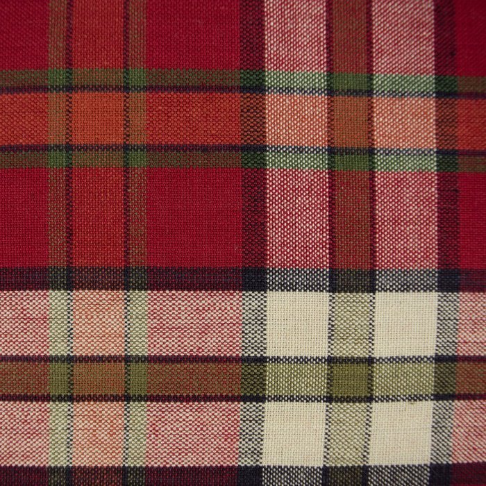 DII Christmas Holiday Holly Jolly Plaid Napkin, Set of 6 N82