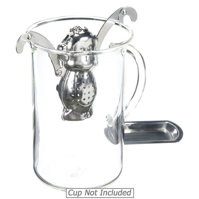 Stainless Steel Dunkin Monkey Tea Infuser & Drip Tray (Monkey)