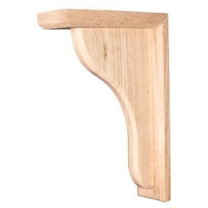Traditional 7.5 in. Wood Bar Bracket Corbel (Maple) by duBois