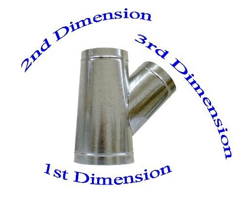 6" x 4" x 4" Duct Wye Branch HVAC Ductwork AC Duct Fittings