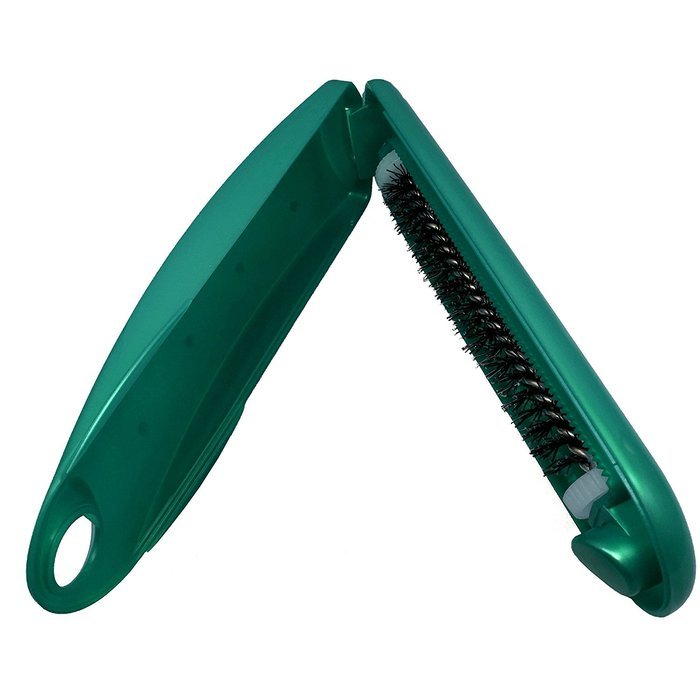 Konex Hand Held Mini Swivel Sweeper Swirl Brush for Table, Home and Car (Green) N4