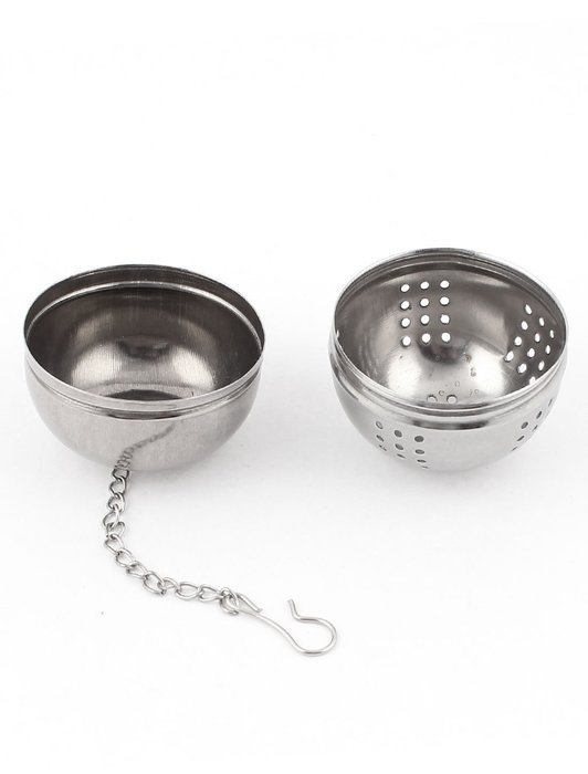 Stainless Steel Ball Strainer Tea Leaf Spice Perfume Infuser 45mm Dia