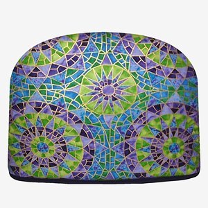 Tea Cosy Purple Moon Mosaic Tea Cozy Double Insulated Tea Cozy Blue Moon Tea Cozy