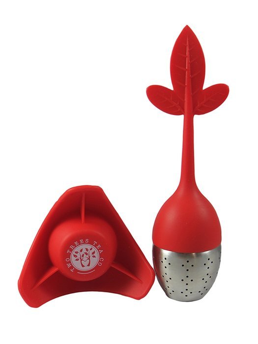 Two Trees Co. Best Tea Infuser - Stylish Loose Leaf Strainer Filter - Durable Silicone and Stainless Steel - Drip...