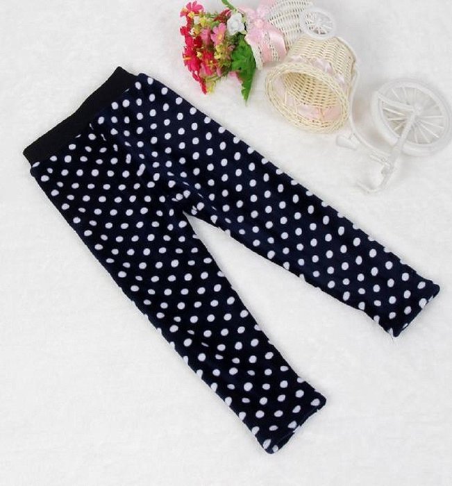 PHOTNO Winter Girls Leggings Thick Warm Elastic Waist Legging Clothing Pants (2-7Y) N3