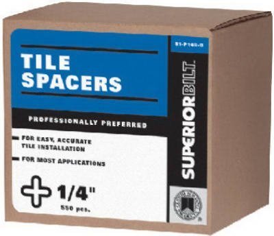 CUSTOM BLDG PRODUCTS 81-P14B-B 1/4-Inch Spacer Box, 550-Pack by Custom Building Products