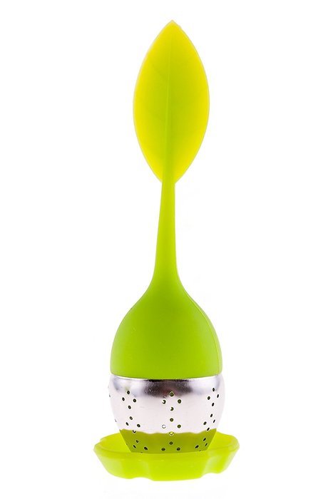 Elite Essentials Silicone Loose Leaf Tea Infuser and Drip Tray Stainless Steel Strainer